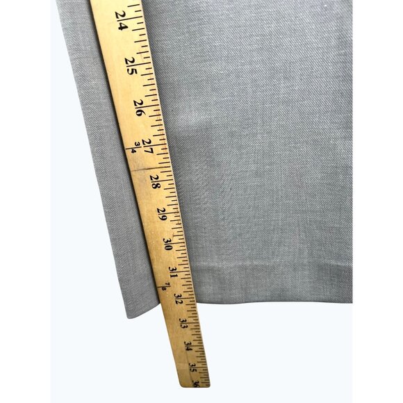 Express Editor Barely Boot Low Rise Stretch Pants Womens Size 8R Gray Blend - Picture 8 of 16